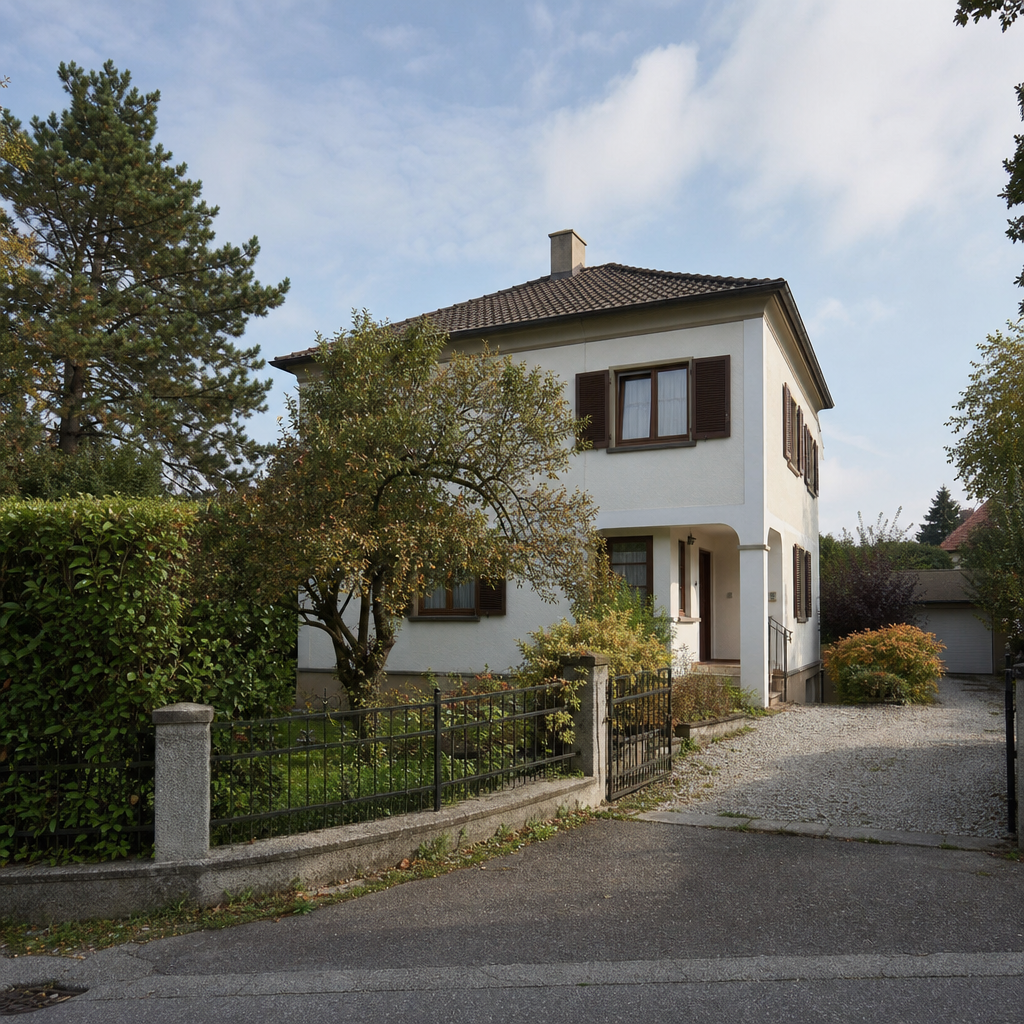 Freistehendes Einfamilienhaus mit Garten in einer ruhigen Wohnstraße im Bezirk Baden in Niederösterreich